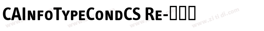 CAInfoTypeCondCS Re字体转换
